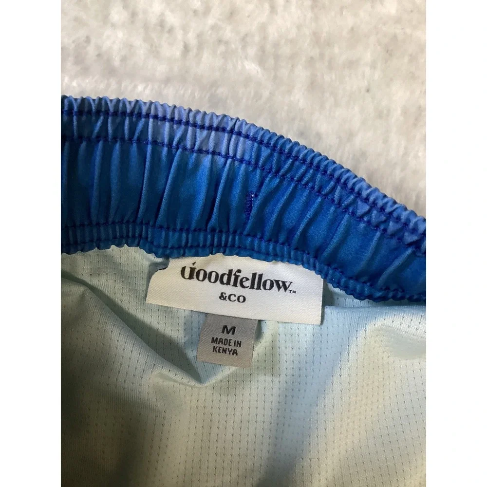 Goodfellow & Co Mens Blue Ombre Tie Dye Swim Trunks Size Medium Board Short NWOT